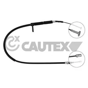 Tirette à câble, frein de stationnement CAUTEX 019032