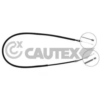 Tirette à câble, frein de stationnement CAUTEX 025225