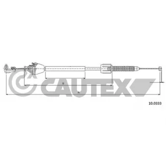 CAUTEX 028099 - Câble d'accélération