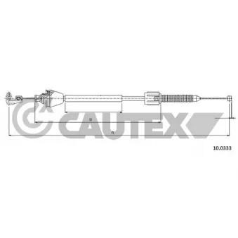 Câble d'accélération CAUTEX OEM 7700825601