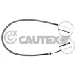 CAUTEX 028344 - Tirette à câble, frein de stationnement