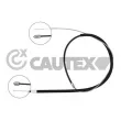 CAUTEX 028468 - Tirette à câble, frein de stationnement