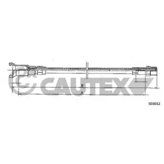 Câble flexible de commande de compteur CAUTEX OEM 96090652