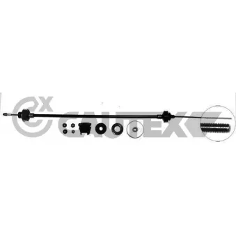Tirette à câble, commande d'embrayage CAUTEX OEM 96097749