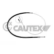 CAUTEX 038302 - Tirette à câble, frein de stationnement