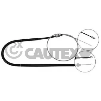 Tirette à câble, frein de stationnement CAUTEX OEM 968318380