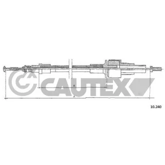 CAUTEX 081333 - Tirette à câble, commande d'embrayage