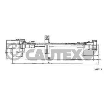 Câble flexible de commande de compteur CAUTEX 085210