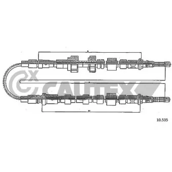 Tirette à câble, frein de stationnement CAUTEX OEM 6161952