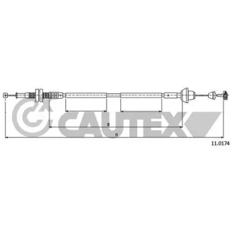 CAUTEX 088007 - Câble d'accélération