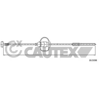 Tirette à câble, frein de stationnement CAUTEX OEM 5041276