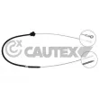 Tirette à câble, frein de stationnement CAUTEX [105153]