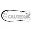 CAUTEX 168214 - Tirette à câble, frein de stationnement