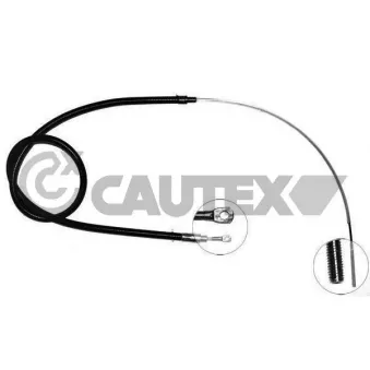 Tirette à câble, frein de stationnement CAUTEX OEM 34411160134