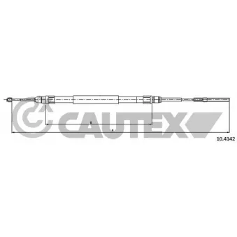 Tirette à câble, frein de stationnement CAUTEX OEM 34401166237