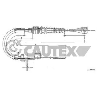 CAUTEX 465720 - Câble d'accélération