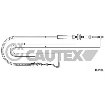 CAUTEX 468224 - Câble d'accélération