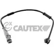 CAUTEX 482505 - Contact d'avertissement, usure des plaquettes de frein