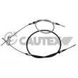 CAUTEX 487025 - Tirette à câble, frein de stationnement