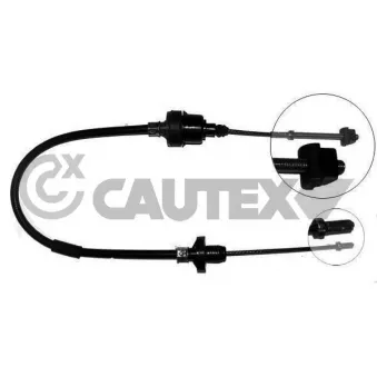 Tirette à câble, commande d'embrayage CAUTEX 489049