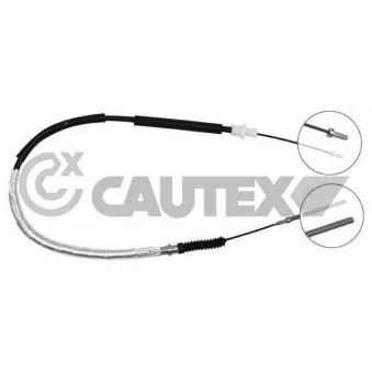 Tirette à câble, commande d'embrayage CAUTEX 489093