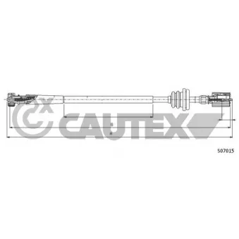 CAUTEX 760939 - Câble flexible de commande de compteur