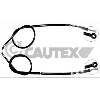 CAUTEX 760983 - Tirette à câble, frein de stationnement