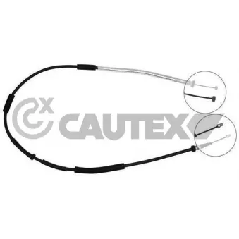 CAUTEX 761010 - Tirette à câble, frein de stationnement