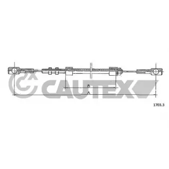 Câble d'accélération CAUTEX 761131