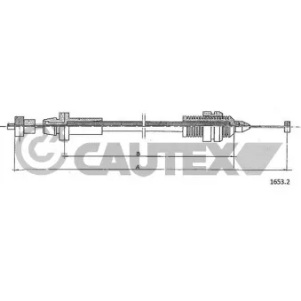 Câble d'accélération CAUTEX 761137