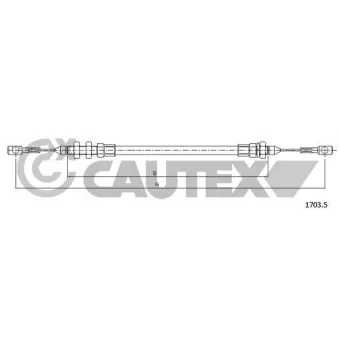 CAUTEX 761177 - Câble d'accélération