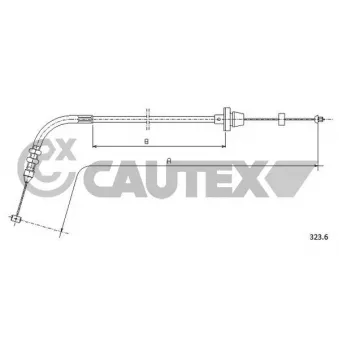 Câble d'accélération CAUTEX 761182