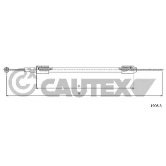 Tirette de capot moteur CAUTEX OEM 867721335A
