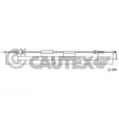 CAUTEX 761249 - Tirette de capot moteur