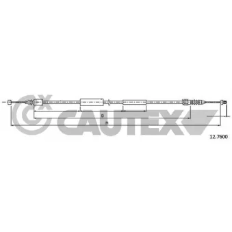 CAUTEX 761249 - Tirette de capot moteur