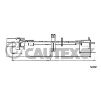 CAUTEX 761337 - Câble flexible de commande de compteur