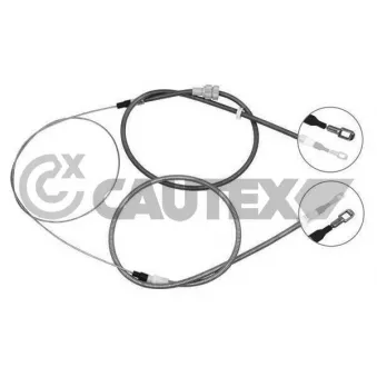 Tirette à câble, frein de stationnement CAUTEX OEM 1644434