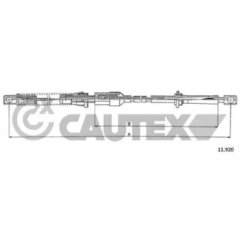 CAUTEX 761479 - Câble d'accélération