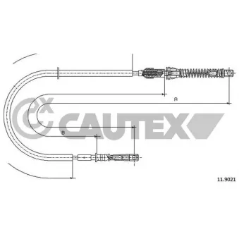 Câble d'accélération CAUTEX 761494