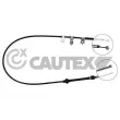 CAUTEX 761520 - Tirette à câble, frein de stationnement