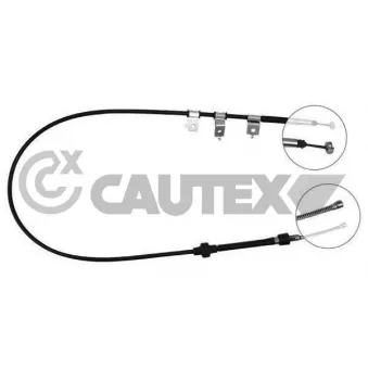 CAUTEX 761520 - Tirette à câble, frein de stationnement