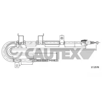 Tirette à câble, frein de stationnement CAUTEX OEM 597702H300