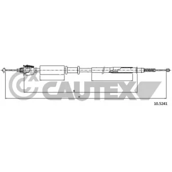 Tirette à câble, frein de stationnement CAUTEX OEM SPB000230