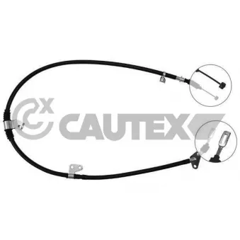 CAUTEX 761737 - Tirette à câble, frein de stationnement
