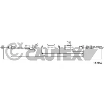 Tirette à câble, frein de stationnement CAUTEX OEM MR915064