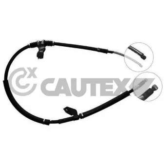 Tirette à câble, frein de stationnement CAUTEX 761819