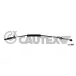 CAUTEX 762317 - Tirette à câble, boîte de vitesse manuelle