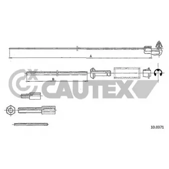 Câble d'accélération CAUTEX OEM 7700558746