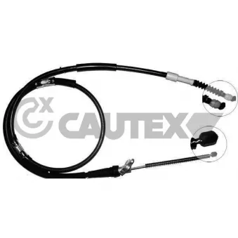 Tirette à câble, frein de stationnement CAUTEX 762728