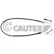 CAUTEX 762741 - Tirette à câble, frein de stationnement arrière gauche